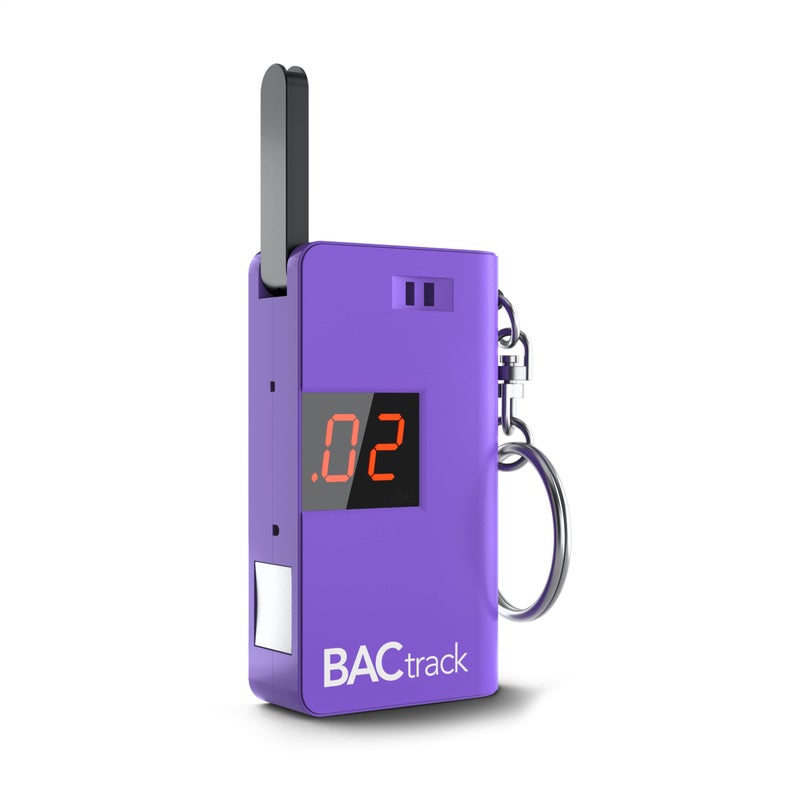 BACtrack Keychain Breathalyzer Purple UltraPortable Pocket Keyring Alcohol Tester for Personal Use